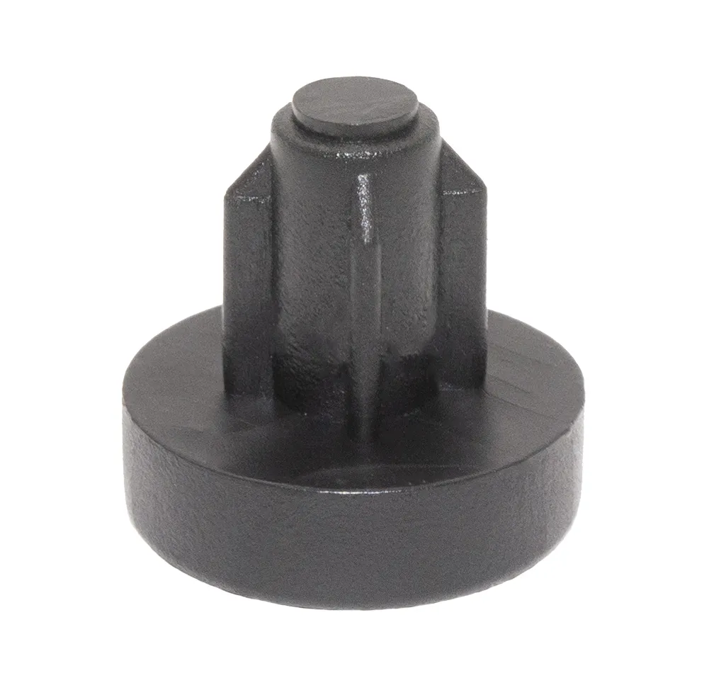 Подпятник НОВЫЙ круглый, основание d 15 мм, под отверстие d 8 мм, черный