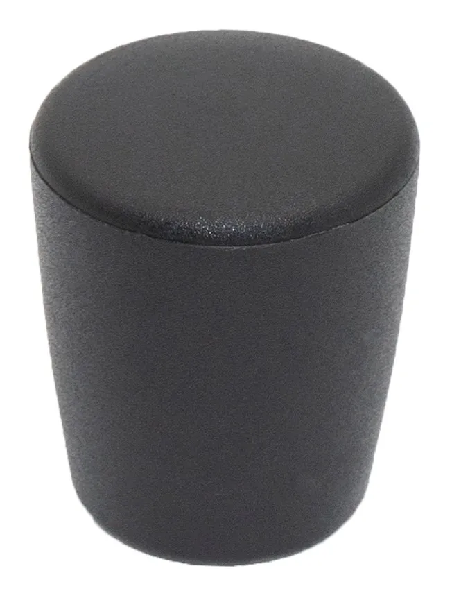 Пластиковая заглушка 30х25,5 мм для труб или прутков Ø8 мм, наружная, черная