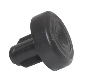 Подпятник НОВЫЙ круглый, основание d 15 мм, под отверстие d 8 мм, черный