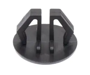 Заглушка пластиковая под отверстие Ø9-12, ультратонкая шляпка Ø16 мм,черный, TFLH9,5