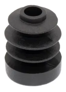 Заглушка круглая Ø16 мм, практичная с плоской шляпкой, черный