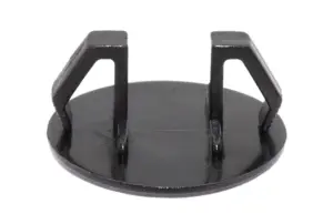 Заглушка пластиковая под отверстие d 18,4-22, ультратонкая шляпка Ø25,3 черная