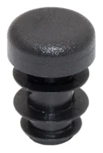 Заглушка пластиковая круглая Ø10, практичная, черный