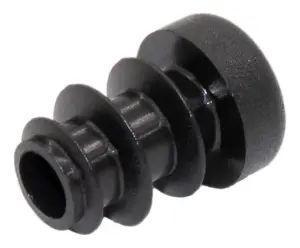 Заглушка пластиковая круглая Ø10, практичная, черный