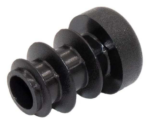 Заглушка пластиковая круглая Ø10, практичная, черный