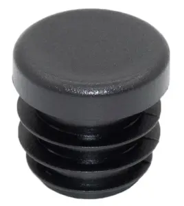 Заглушка пластиковая круглая Ø18, внутренняя, черная