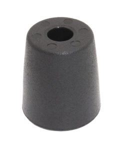 Пластиковая заглушка 30х25,5 мм для труб или прутков Ø8 мм, наружная, черная