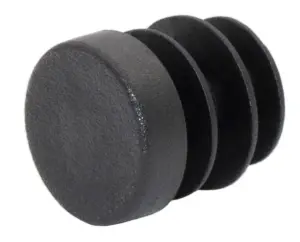 Заглушка круглая Ø16 мм, практичная с плоской шляпкой, белая