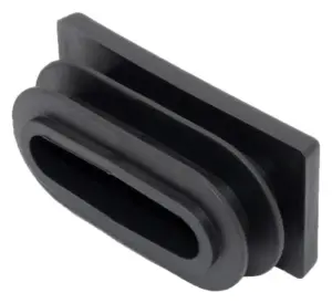 Заглушка пластиковая прямоугольная для труб 20х40, светло-бежевая