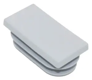 Заглушка пластиковая прямоугольная для труб 20х40, светло-бежевая