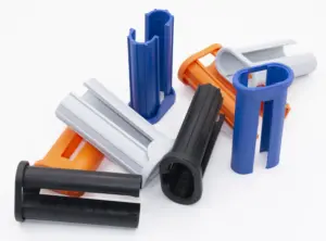 Переходник пластик. для овальных труб 20х40 в 30х50х1-1.3мм, ф, серый (ППо20-40-30-50-1ФСН)