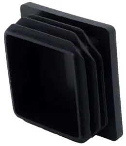 Заглушка квадратная для труб 50х50 мм, синяя