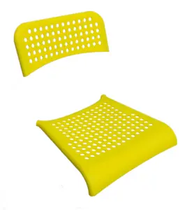 Комплект пластика спинка сиденья для стульев Adde белый RAL9003