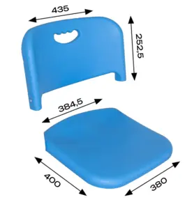 Комплект Aero спинка, сиденье 400, цвет Васильковый