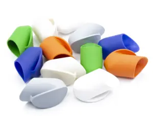 Опора наконечник круглая D32, наруж. угловая, красная