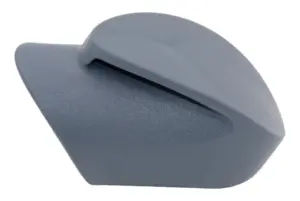 Опора наконечник круглая D32, наруж. угловая, белая RAL9003