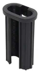 Переходник пластик. для овальных труб 20х40 в 30х50х1-1.3мм, ф, серый (ППо20-40-30-50-1ФСН)