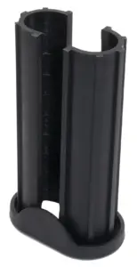 Переходник пластик. для овальных труб 20х40 в 30х50 стенкой 1,5-2мм, фиксатор, гусеница P-4212С