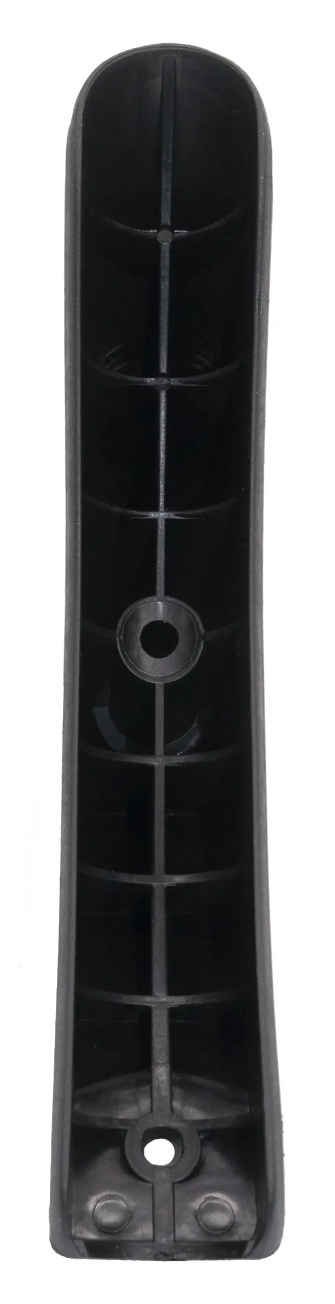 Угловой подпятник пластиковый для круглых и овальных труб с d 25мм, белый