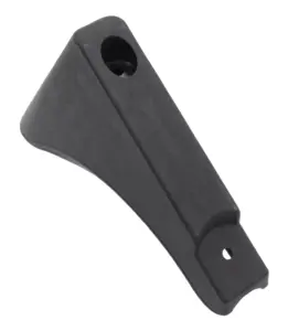 Угловой подпятник пластиковый для круглых и овальных труб с d 25мм, белый