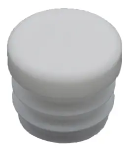 Заглушка пластиковая круглая Ø18, внутренняя, белая