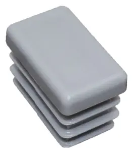 Заглушка прямоугольная 15х25/SZ, серая