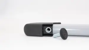 Опора наконечник эстетичный для труб овального сечения,вертикальный,25х45мм,белый