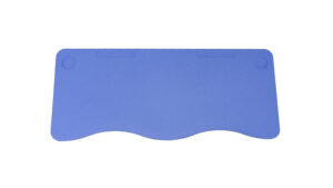 Столешница парты двухместная, эргономичная, пенал, гл. 500 ш. 1200, цвет васильков