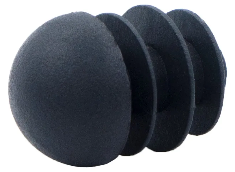 Заглушка круглая Ø16 мм сферическая с рад. ребрами, серия ILTT 16СФБН-16СБН, белая