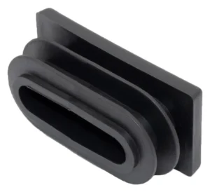 Заглушка пластиковая прямоугольная для труб 20х40, светло-бежевая