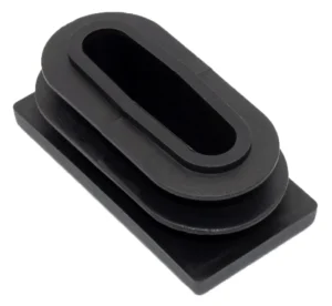 Заглушка пластиковая прямоугольная для труб 20х40, светло-бежевая