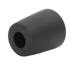 Пластиковая заглушка 30х25,5 мм для труб или прутков Ø10 мм, наружная, черная