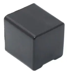 Опора наконечник пластиковый для труб квадратного сечения 25*25, наружная, черная