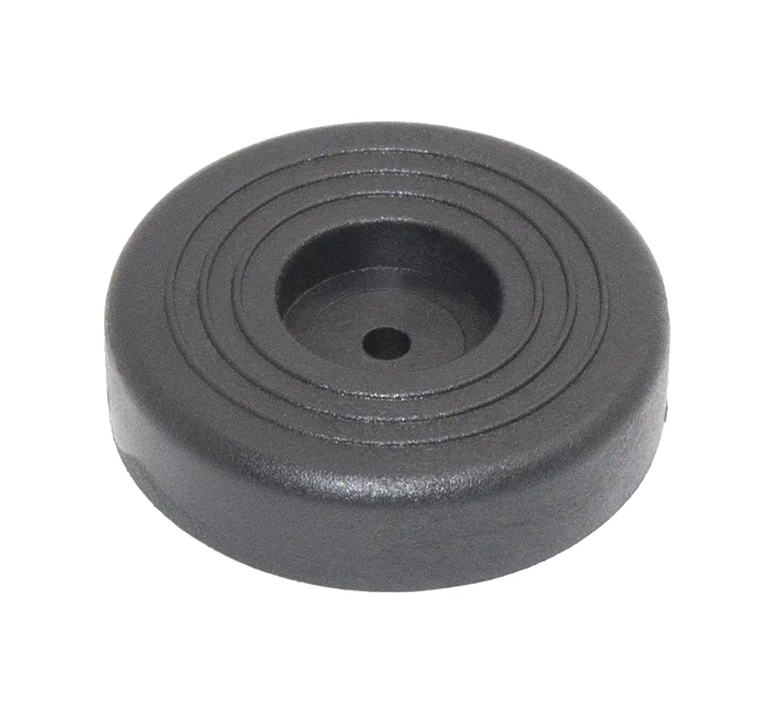 Подпятник пласт. основ. 25мм, под отв. 3мм потай., черный