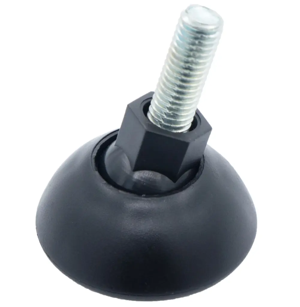 Опора резьбовая ОРШ49-10х15 шарнирная,черная