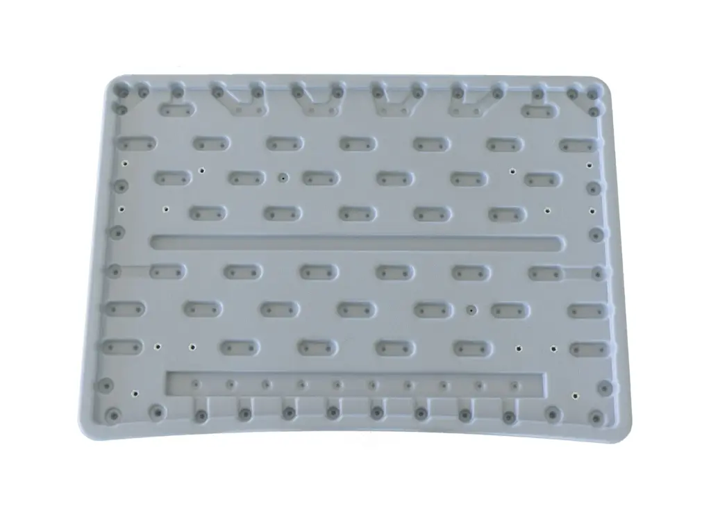 Столешница парты одноместная, эргоном, пенал, глуб. 500 шир. 700, васильковый