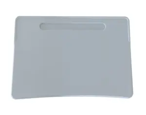 Столешница парты одноместная, эргоном, пенал, глуб. 500 шир. 700, васильковый