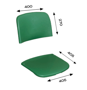 Комплект Sota спинка, сиденье 400, цвет зеленый Pantone 341С (не 6029)